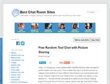 Tablet Screenshot of bestchatroomsites.com